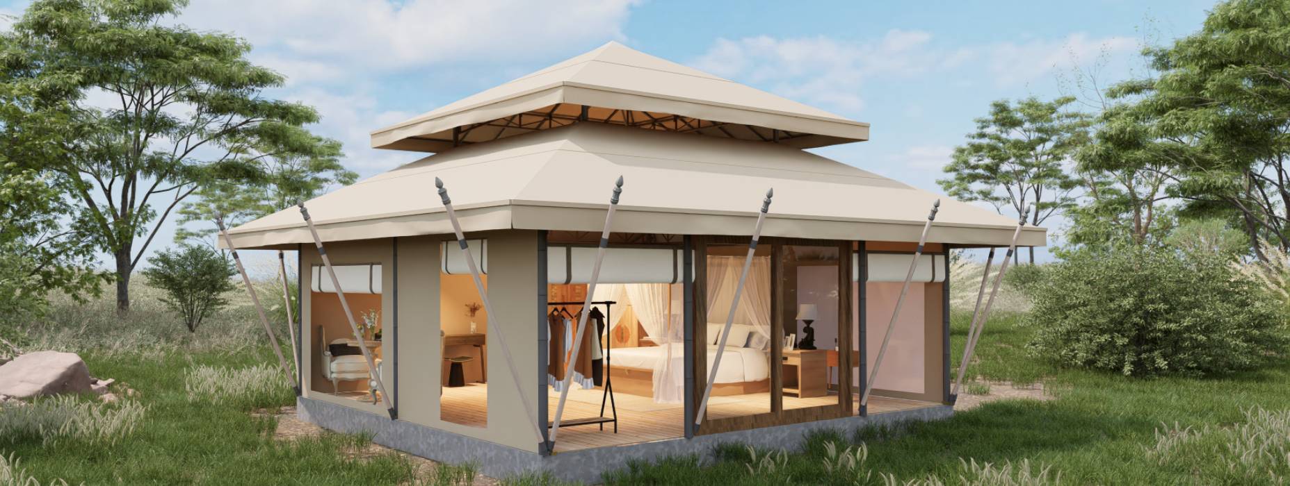 玛多县户外野奢帐篷